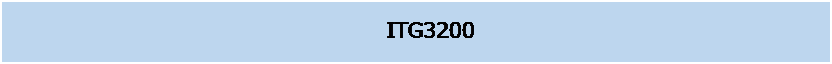 テキスト ボックス: 　ITG3200　